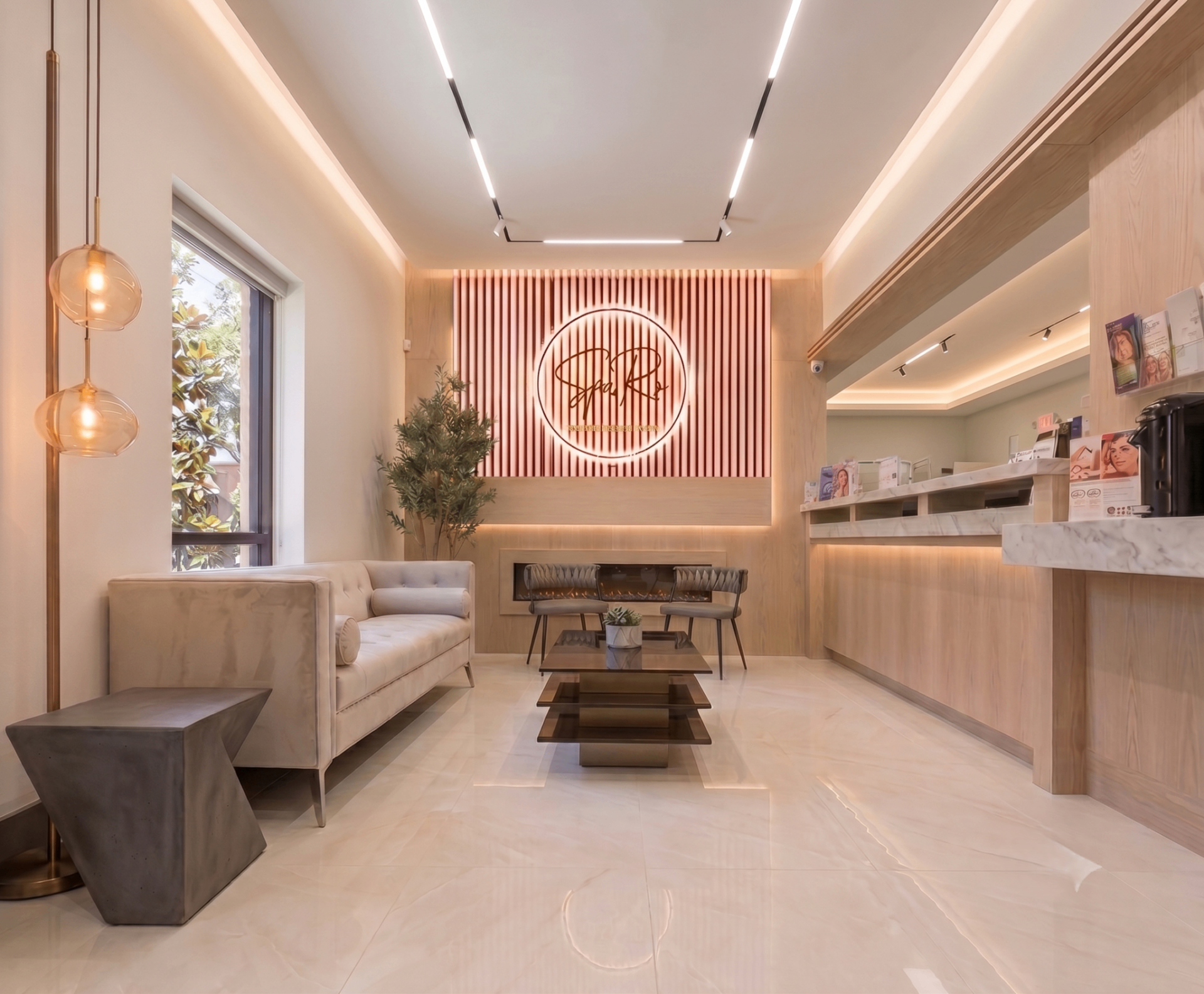 SpaRx Medical Aesthetics lobby interior in Thonotosassa, FL