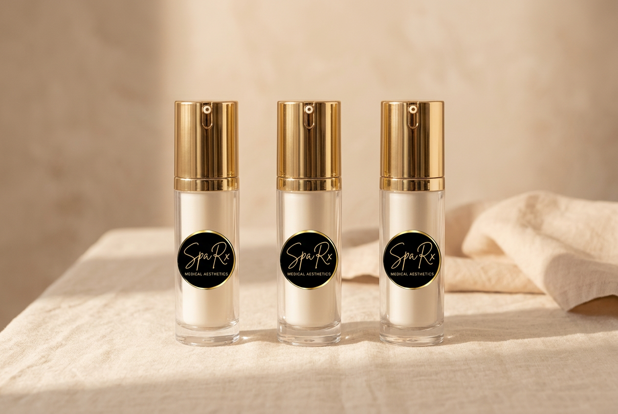 SpaRx signature product trio with logo